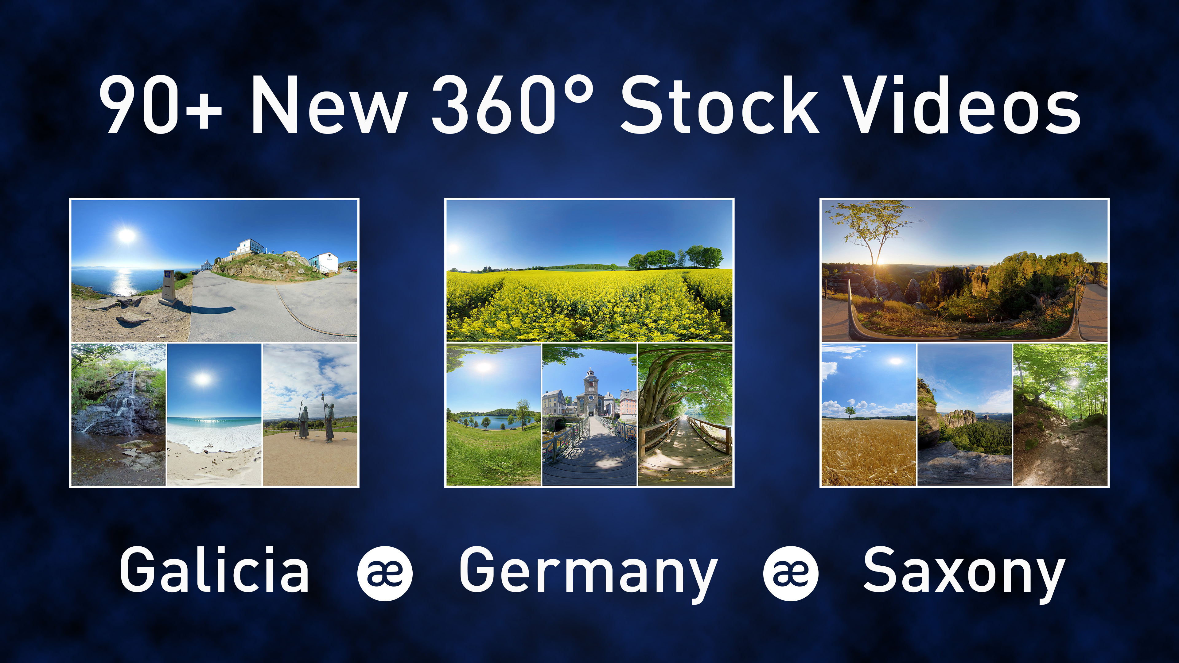 90+ New 360° Stock Videos from Galicia (Spain), Germany & Saxony